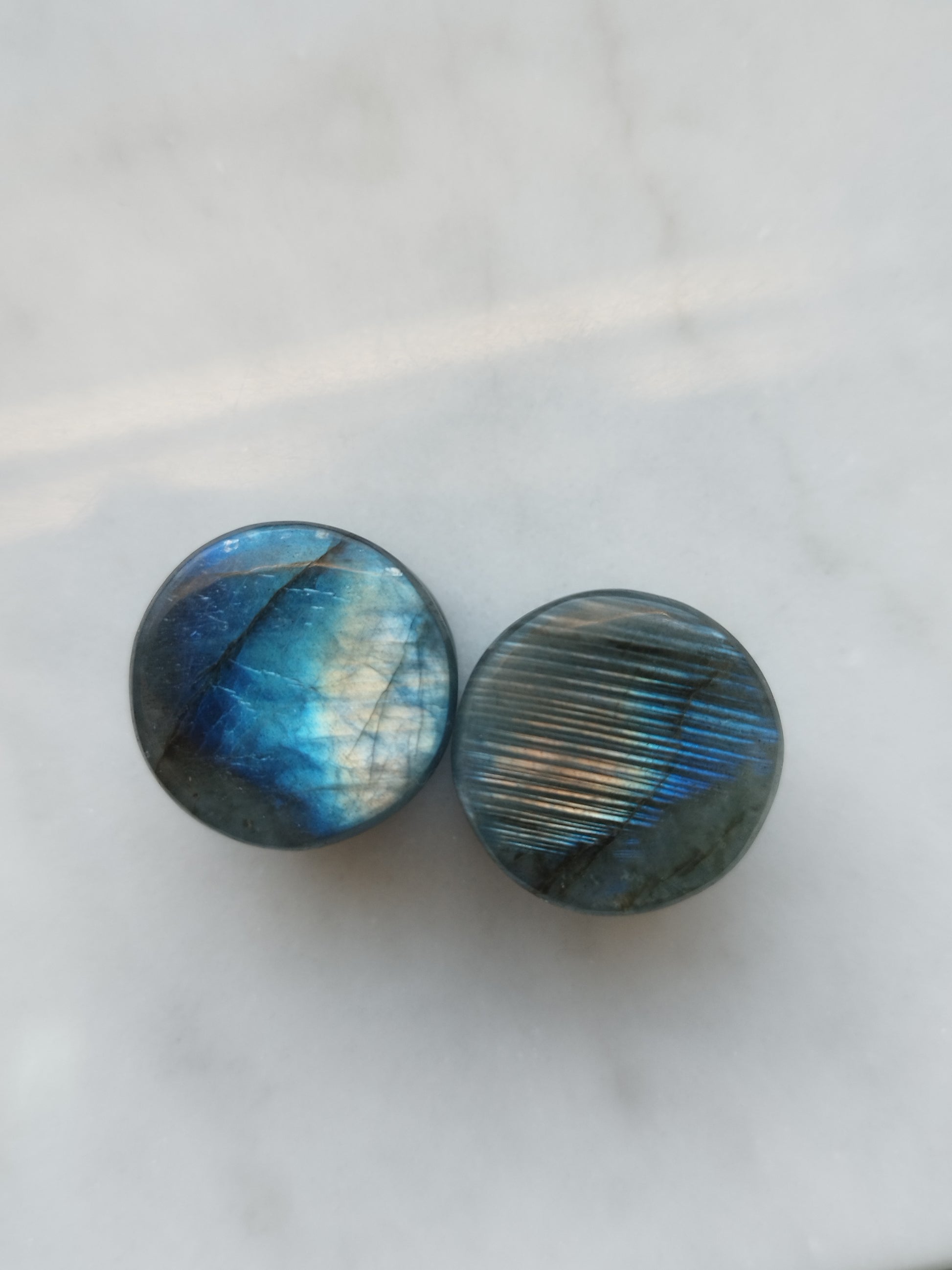 5/8" Labradorite Plugs - aeoplugs