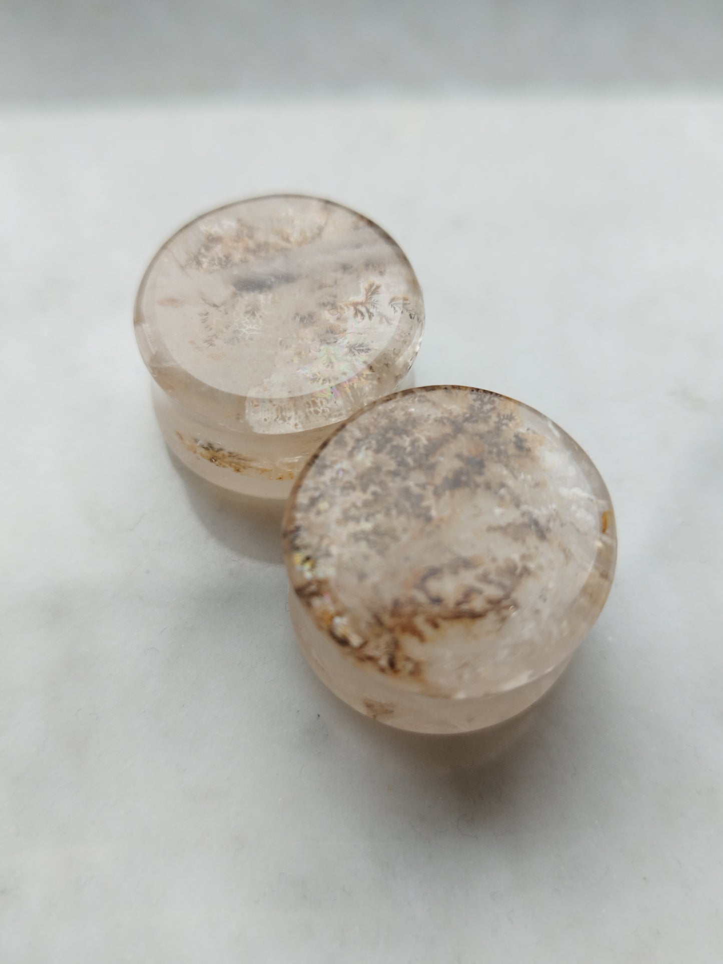 7/8" Dendritic Quartz Plugs