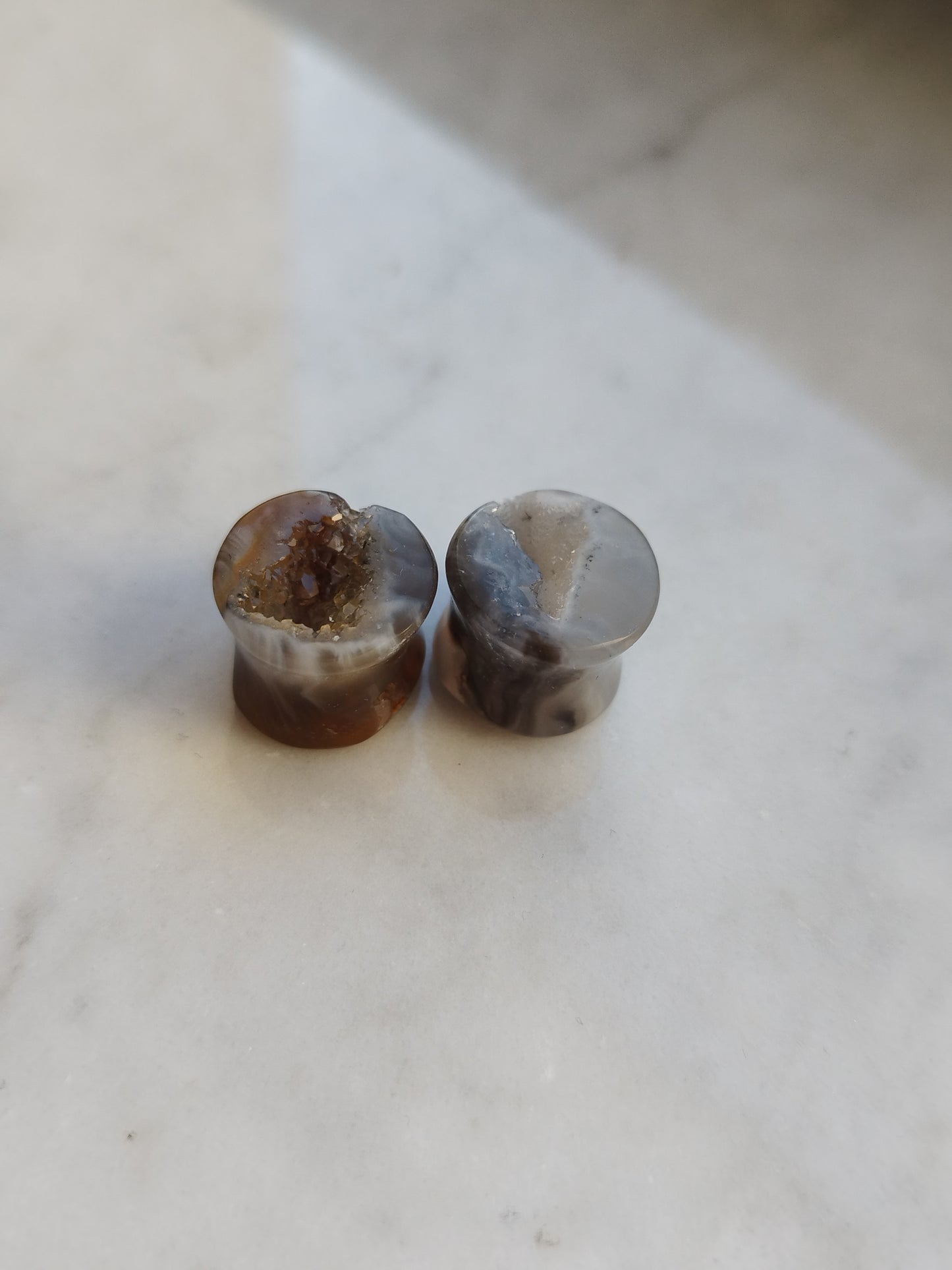 1/2" Mismatched Geode Plugs