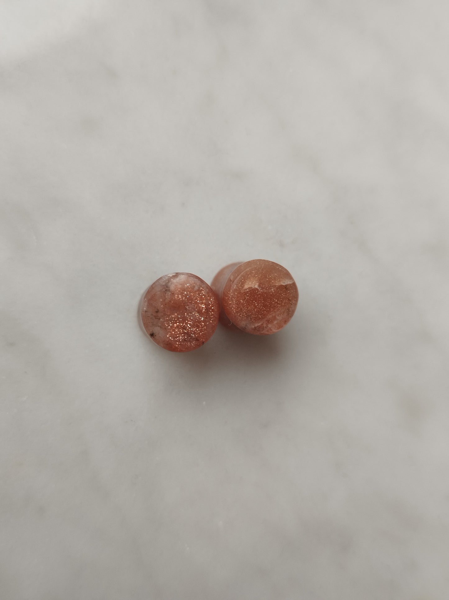 0g Sunstone Moonstone Plugs