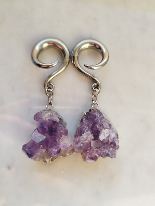 Amethyst Druzy Weights 1
