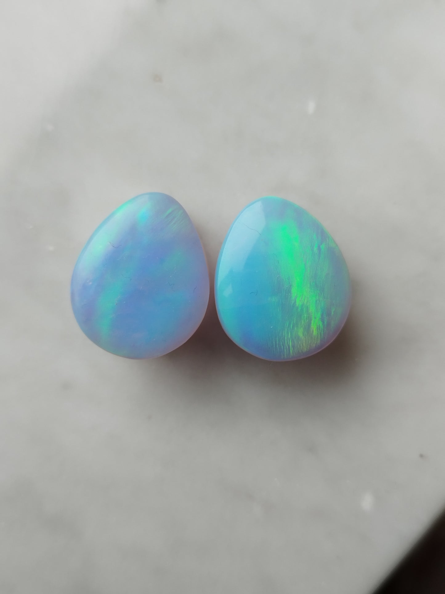 3/4" Aurora Opal On Rose Quartz