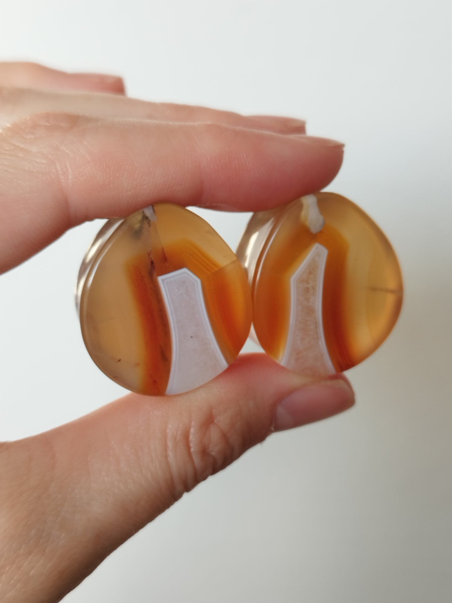 1 Inch Malawi Agate Plugs