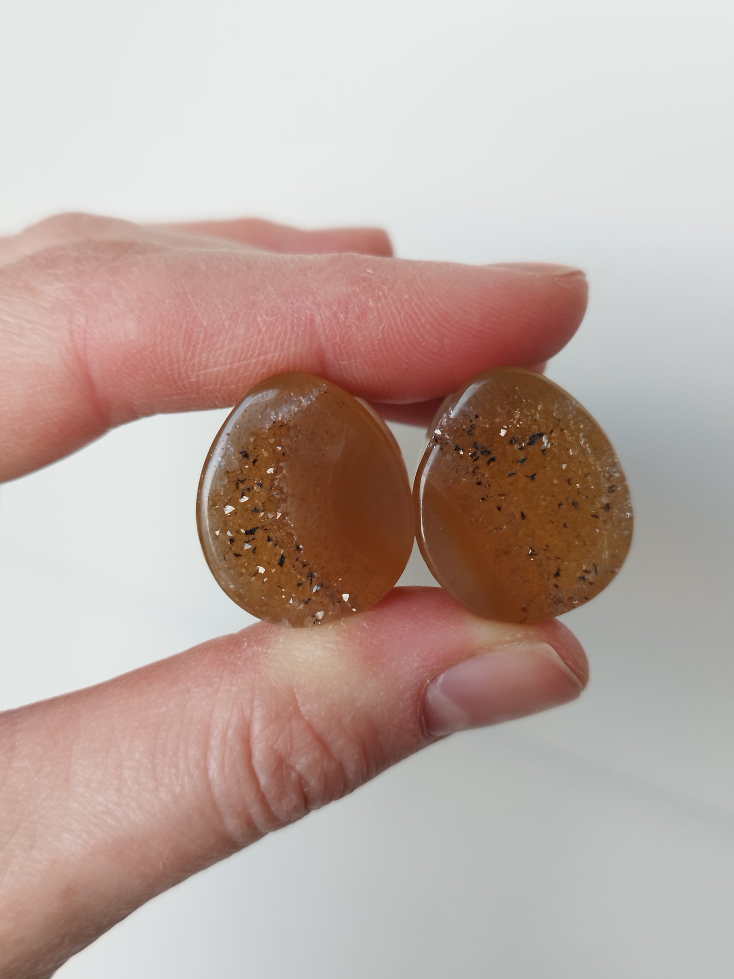 3/4" Agate Geode Plugs