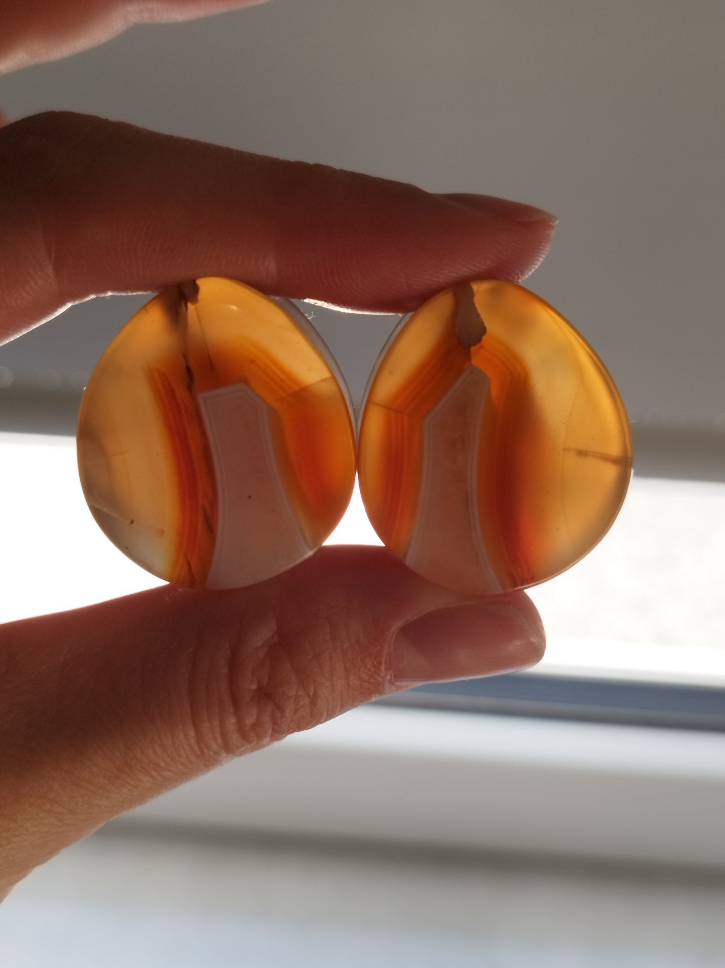 1 Inch Malawi Agate Plugs