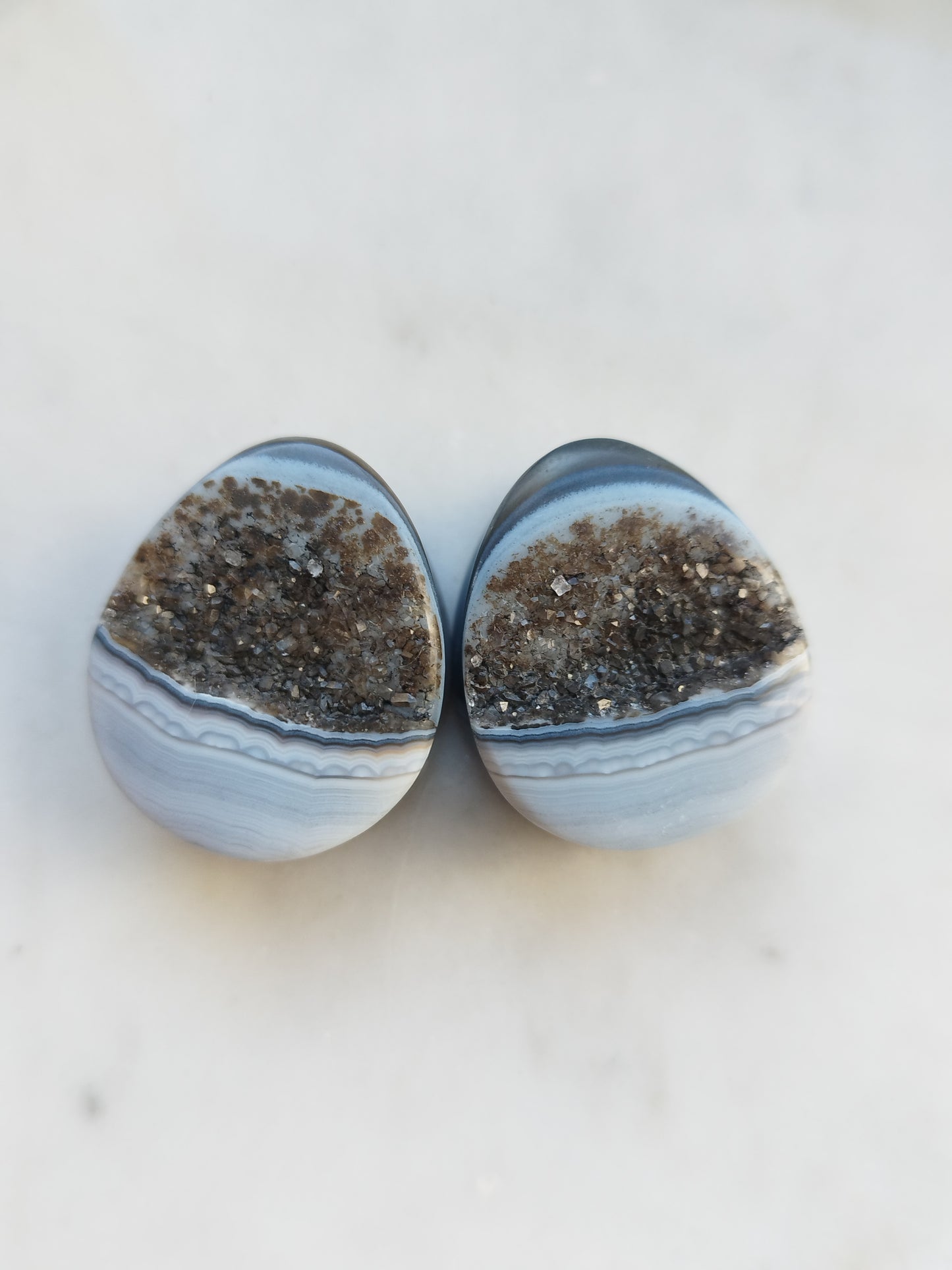 7/8" Geode Teardrop Plugs