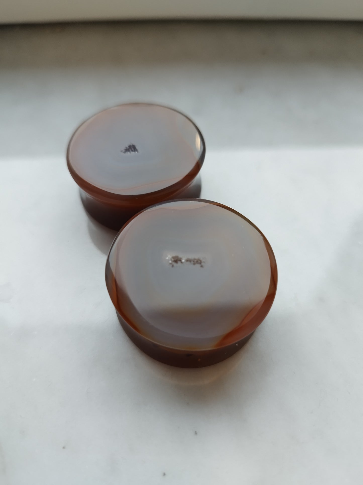 1 1/4" 32mm Agate Geode Plugs