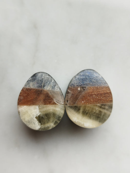 5/8" Candy Corn Teardrop Plugs