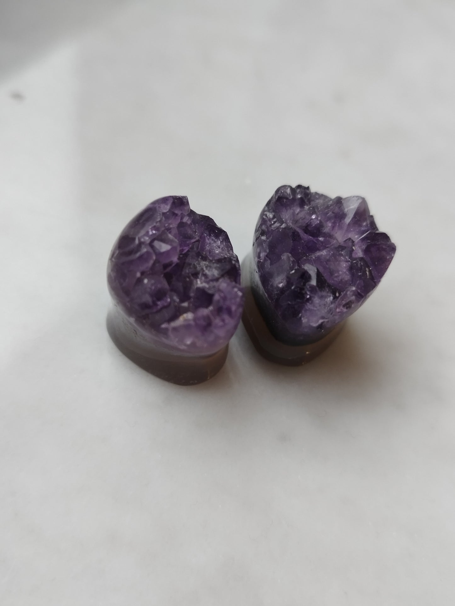 5/8" Butterfly Wing Amethyst Plugs