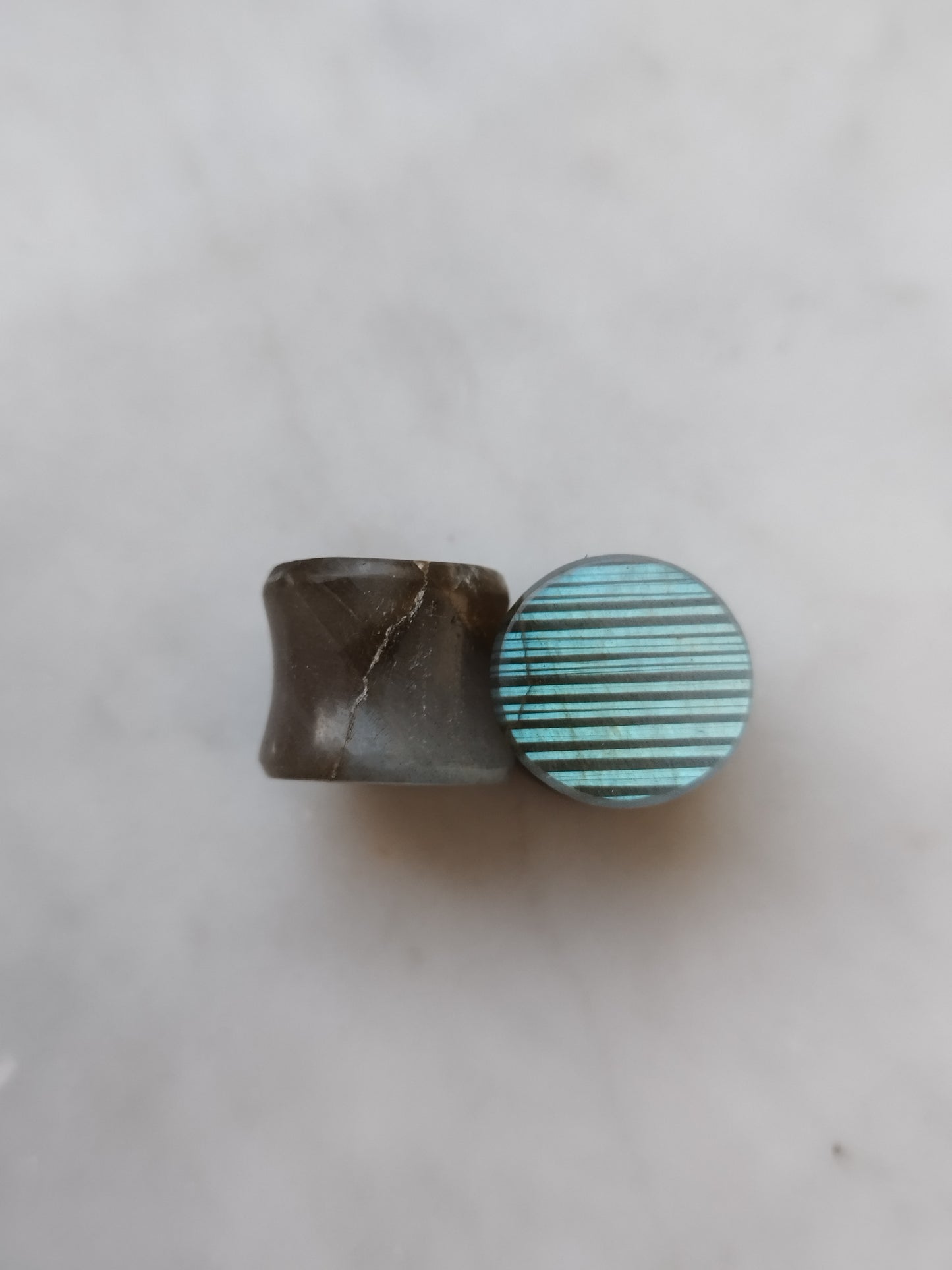 1/2" Striped Labradorite Plugs
