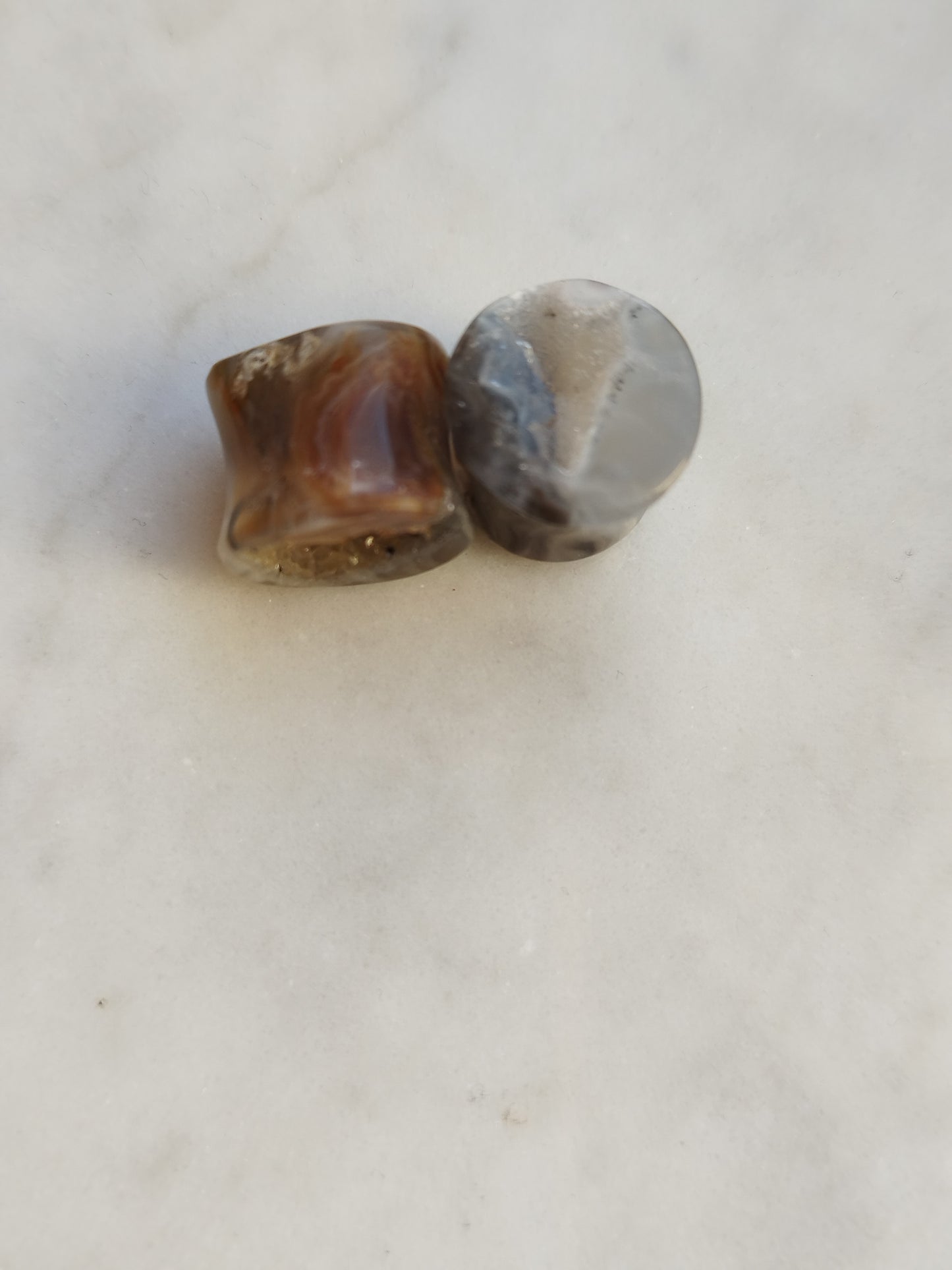 1/2" Mismatched Geode Plugs