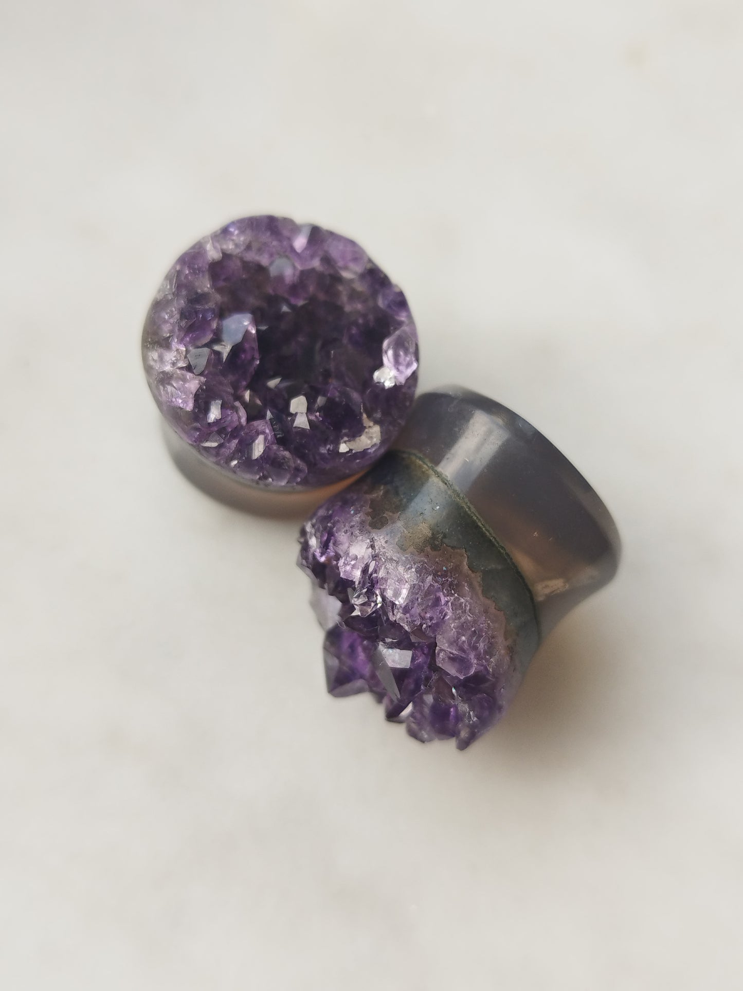 5/8" Uruguay Amethyst Plugs