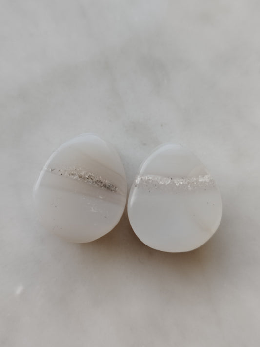 5/8" Agate Geode Plugs