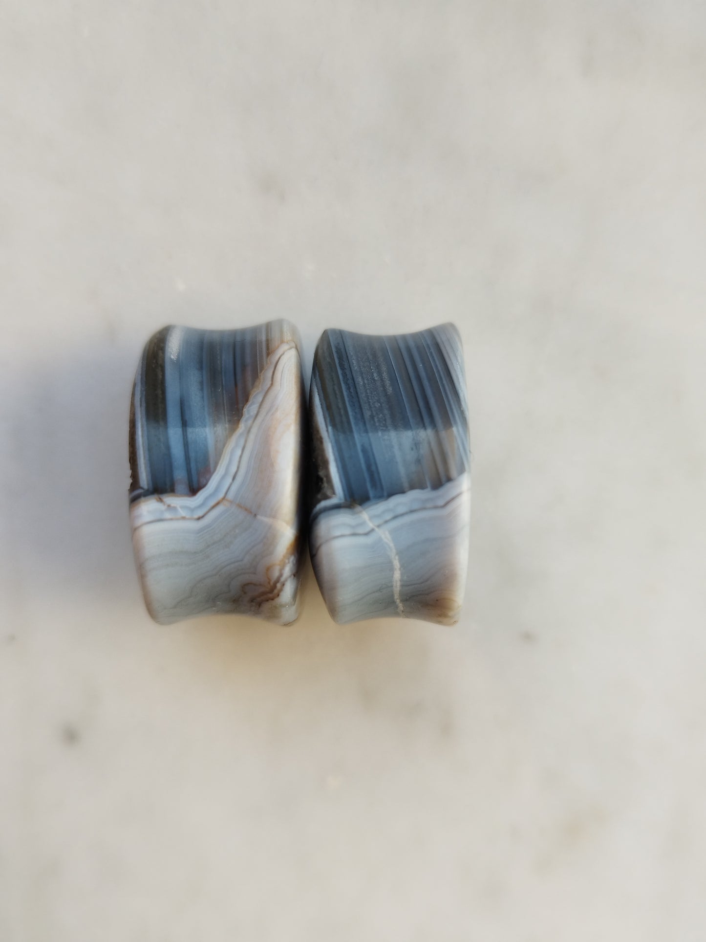 7/8" Geode Teardrop Plugs