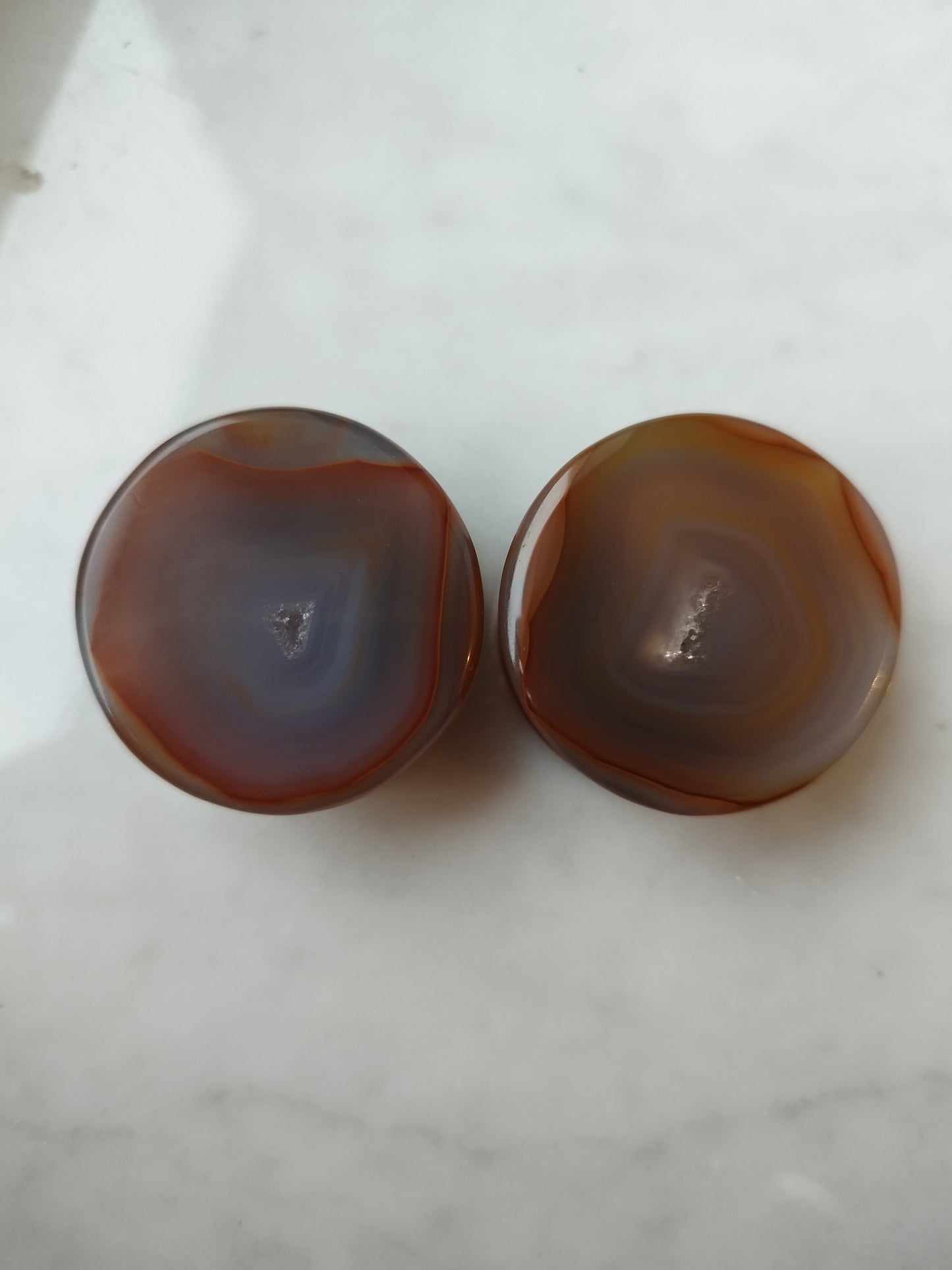 1 1/4" 32mm Agate Geode Plugs