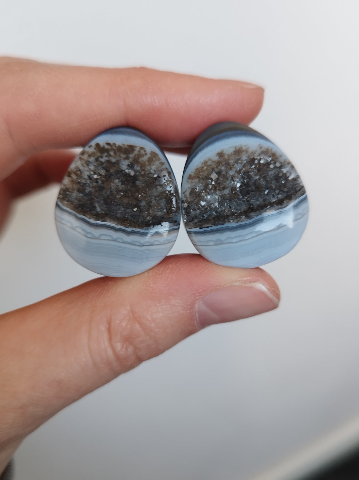 7/8" Geode Teardrop Plugs