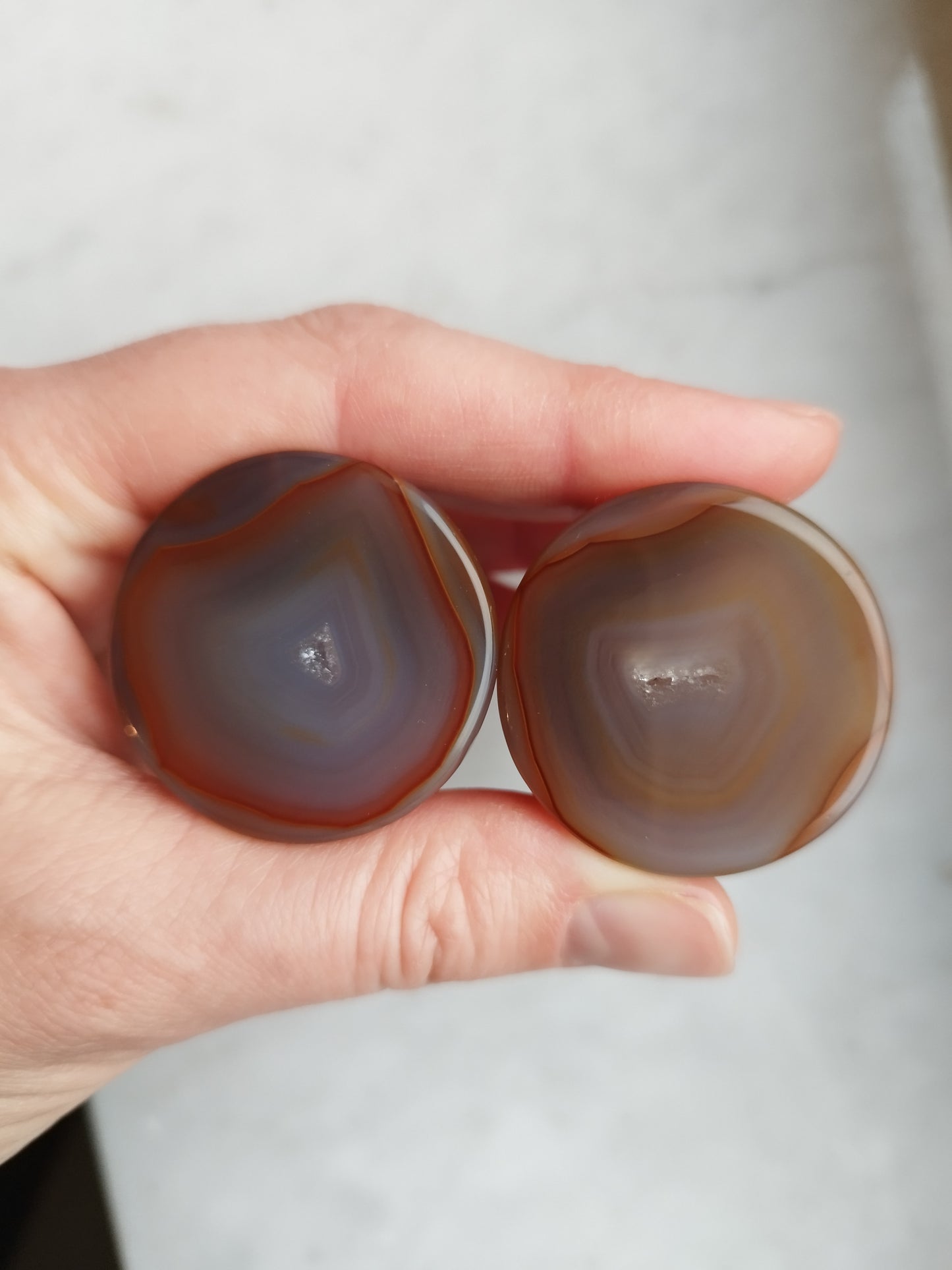 1 1/4" 32mm Agate Geode Plugs