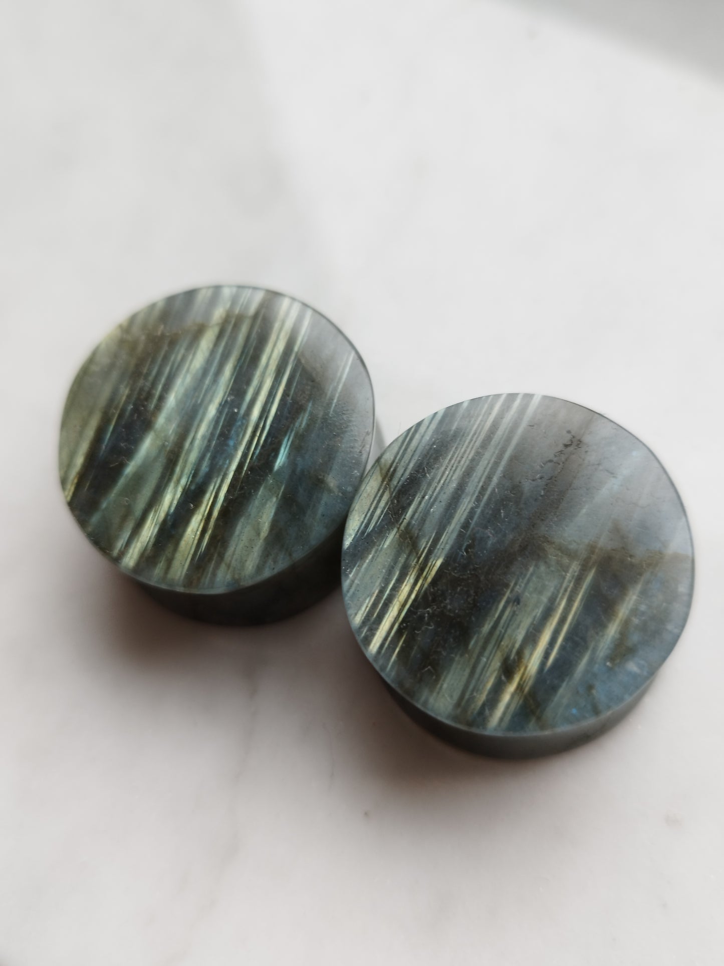 1" Labradorite Plugs