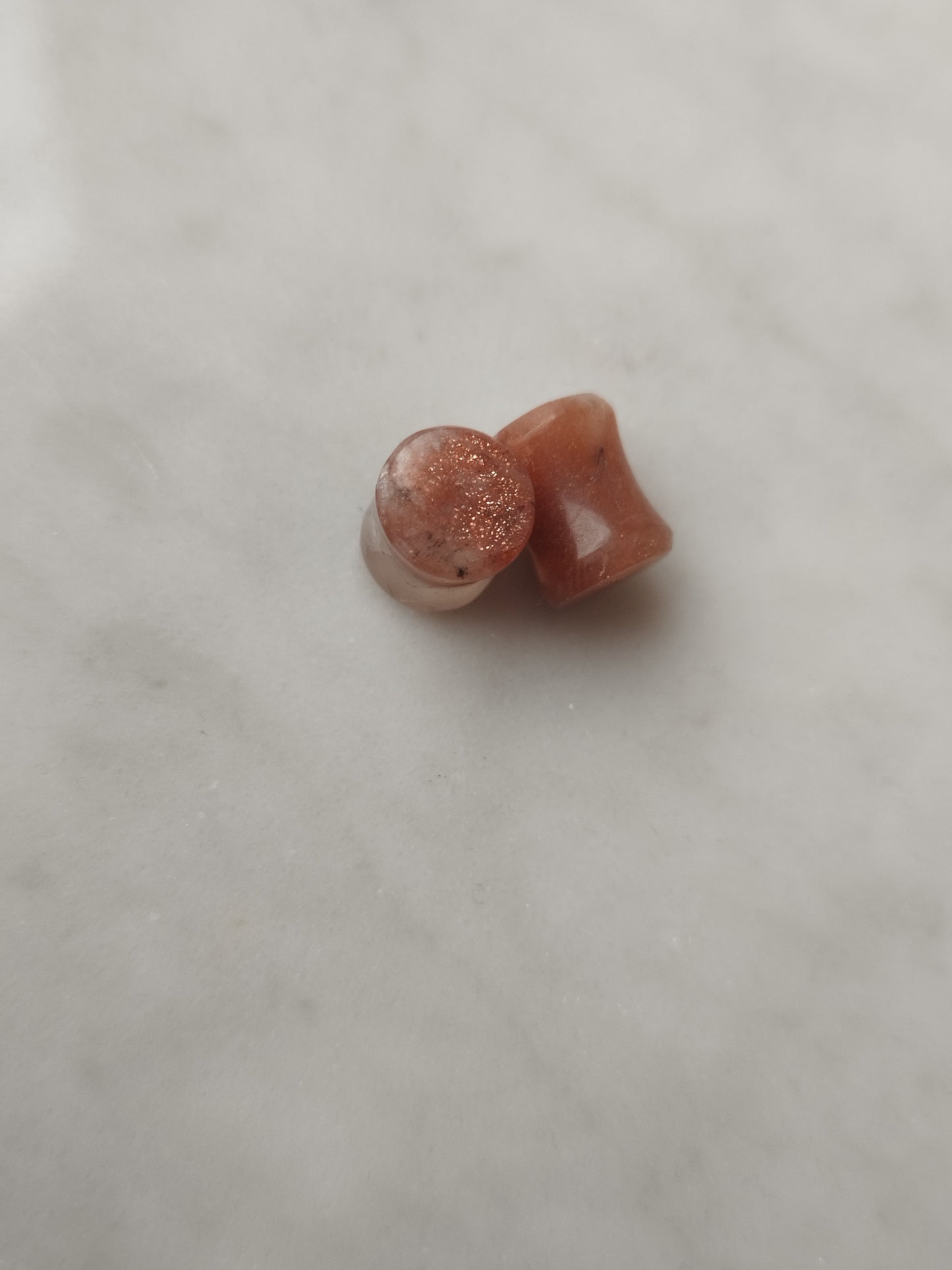 0g Sunstone Moonstone Plugs