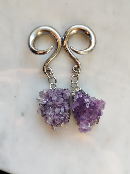 Amethyst Druzy Weights 3