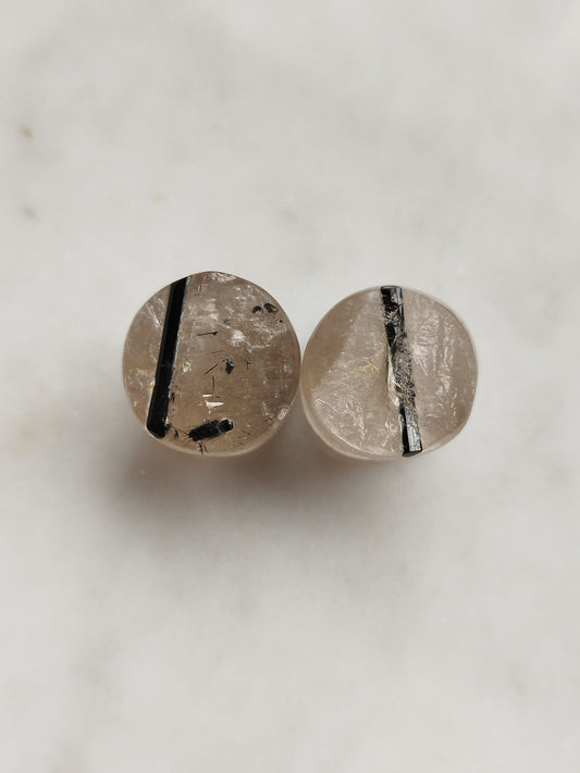 9/16" Tourmalated Quartz Plugs