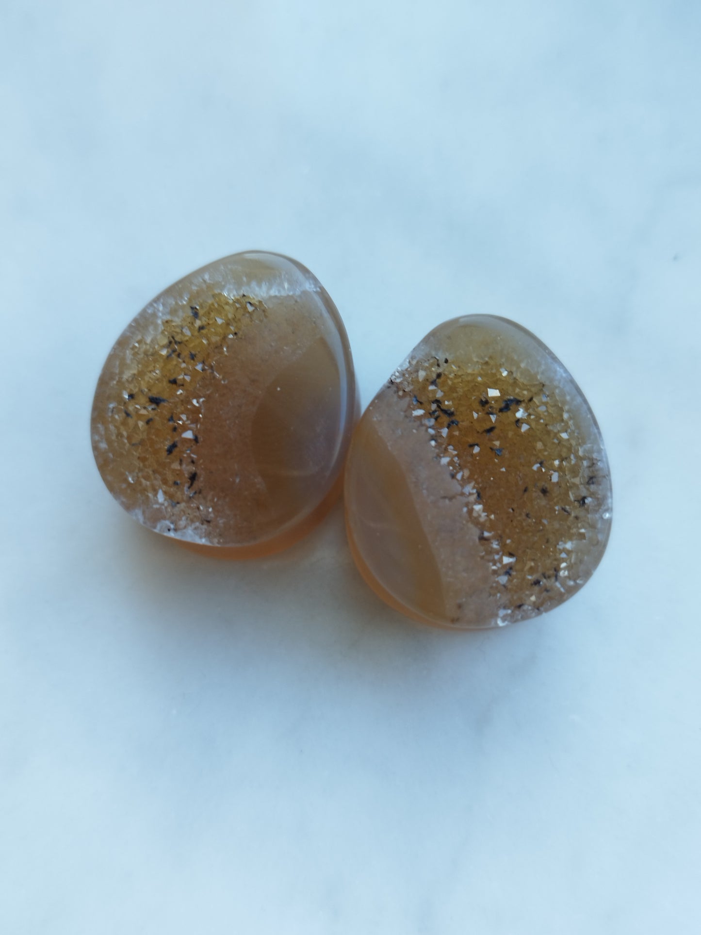 3/4" Agate Geode Plugs