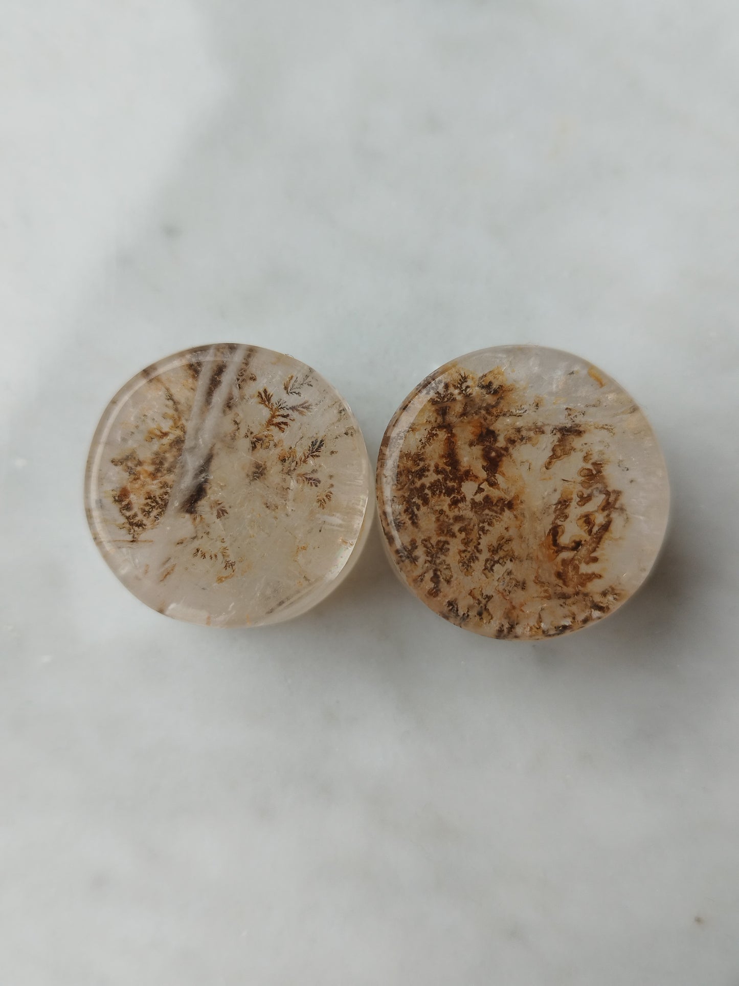 7/8" Dendritic Quartz Plugs