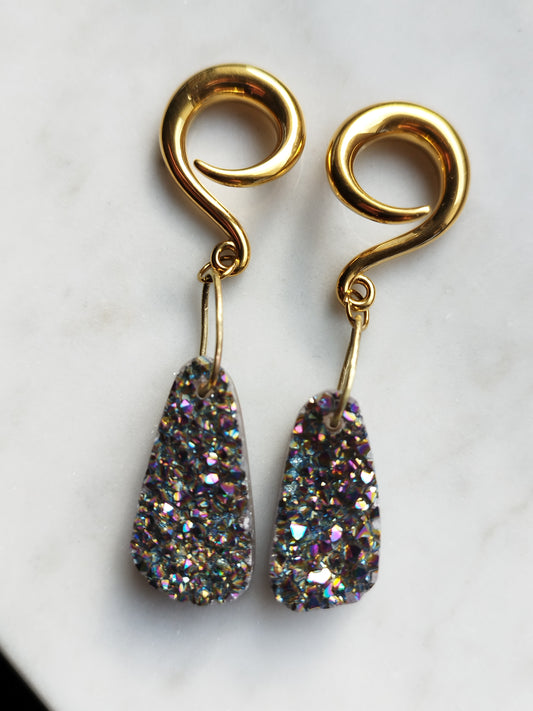 2g Rainbow Druzy Weights