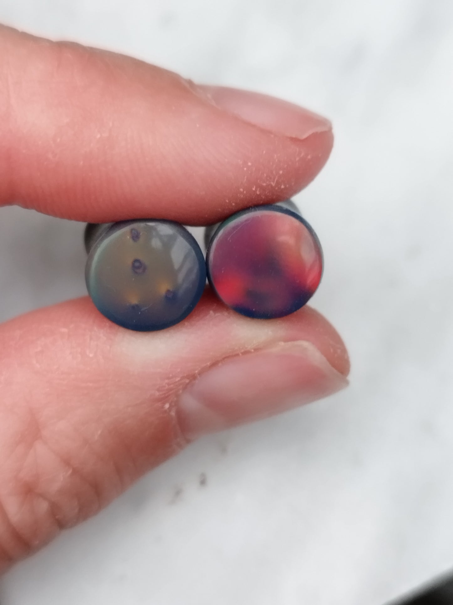0g Obsidian and Aurora Opal Overlays
