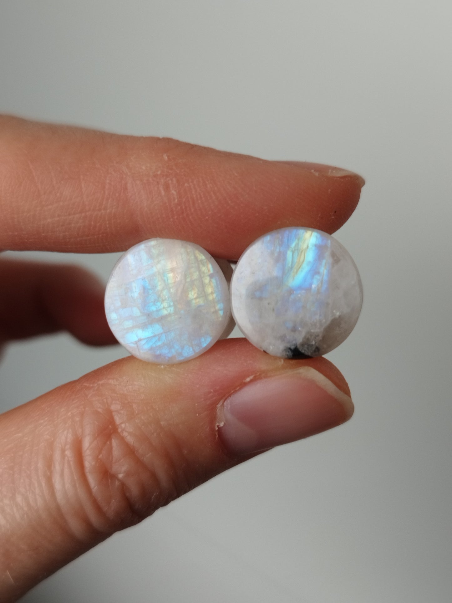13mm Rainbow Moonstone Plugs
