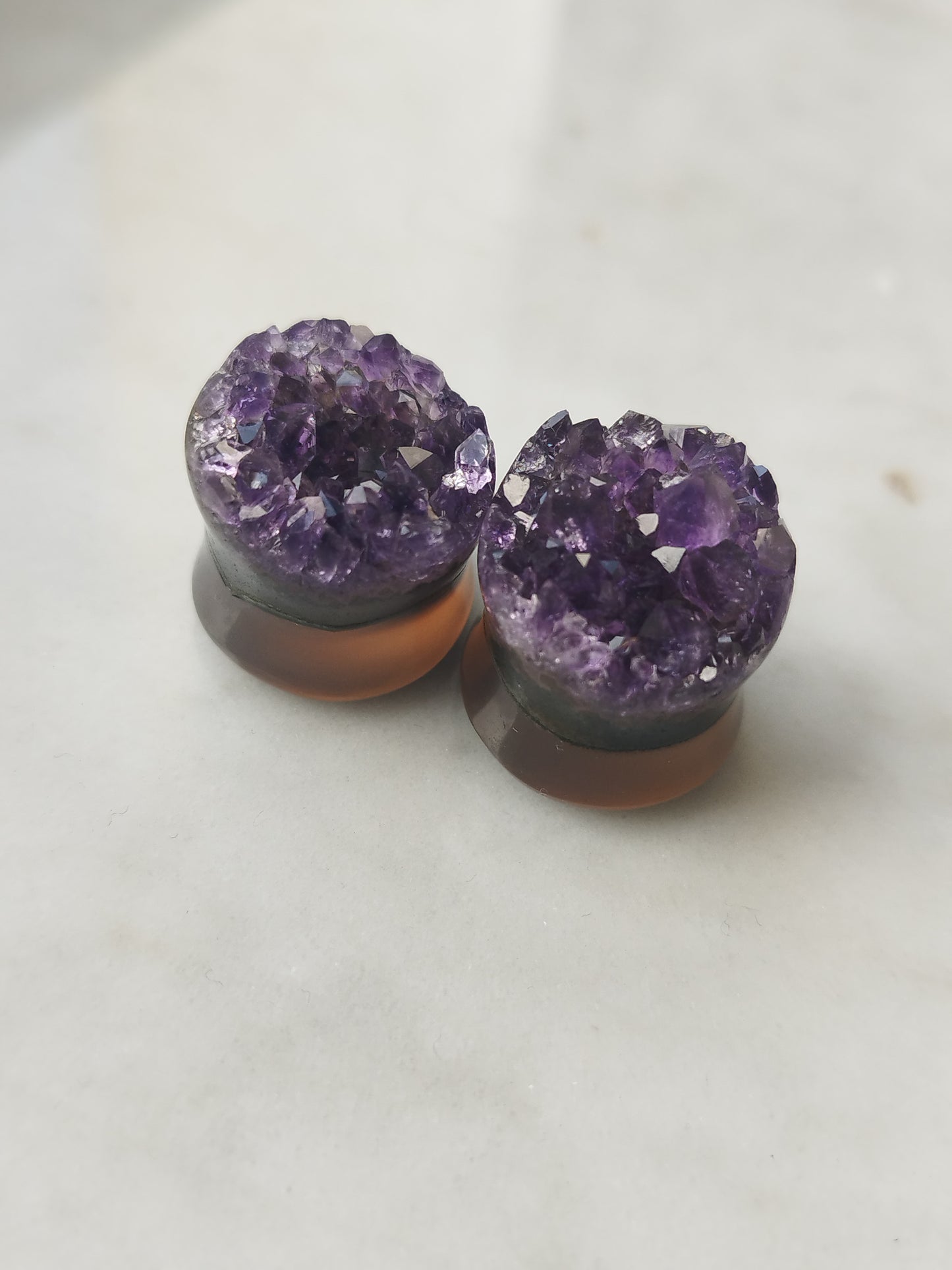 5/8" Uruguay Amethyst Plugs