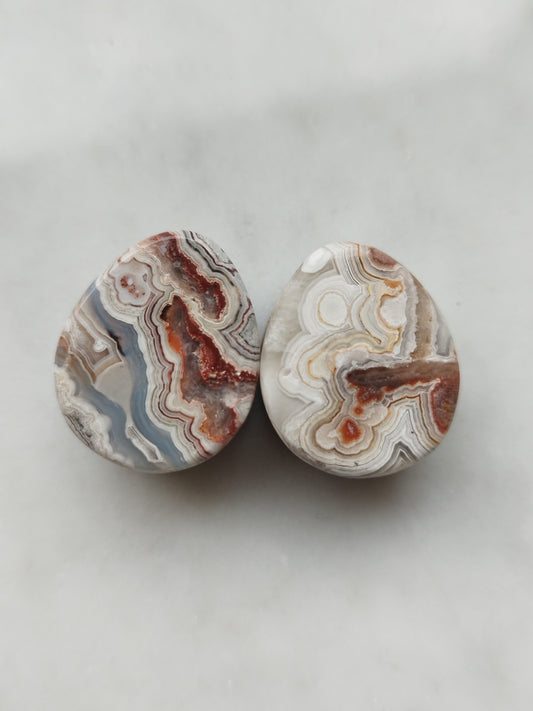 3/4" Crazy Lace Agate Tears - aeoplugs