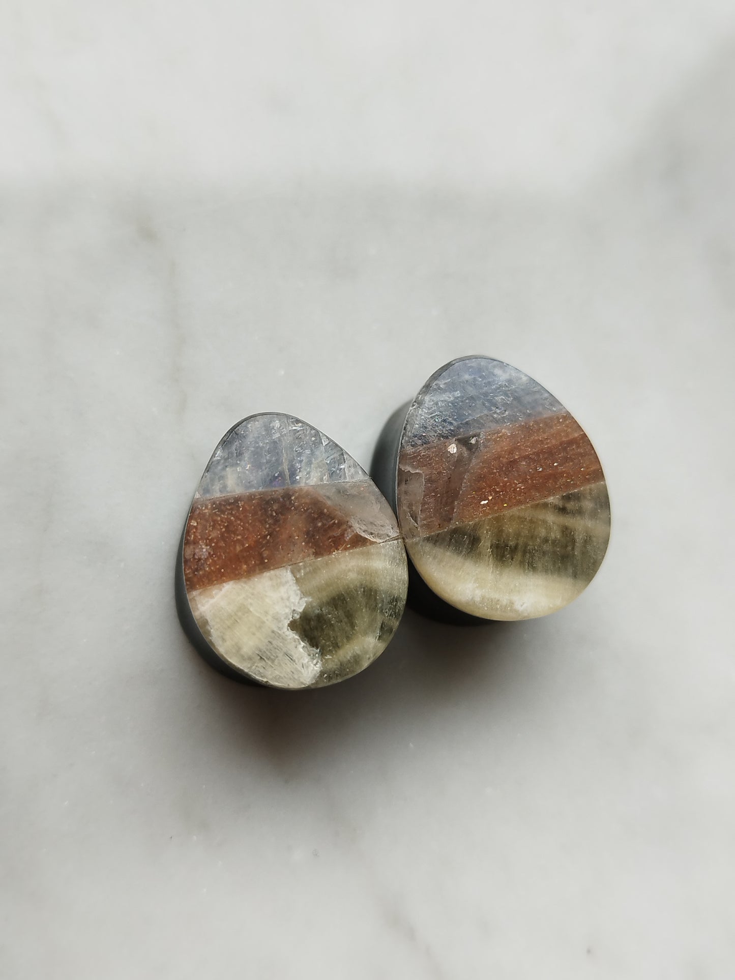 5/8" Candy Corn Teardrop Plugs