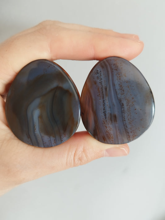 1-1/2" Montana Agate Plugs - aeoplugs