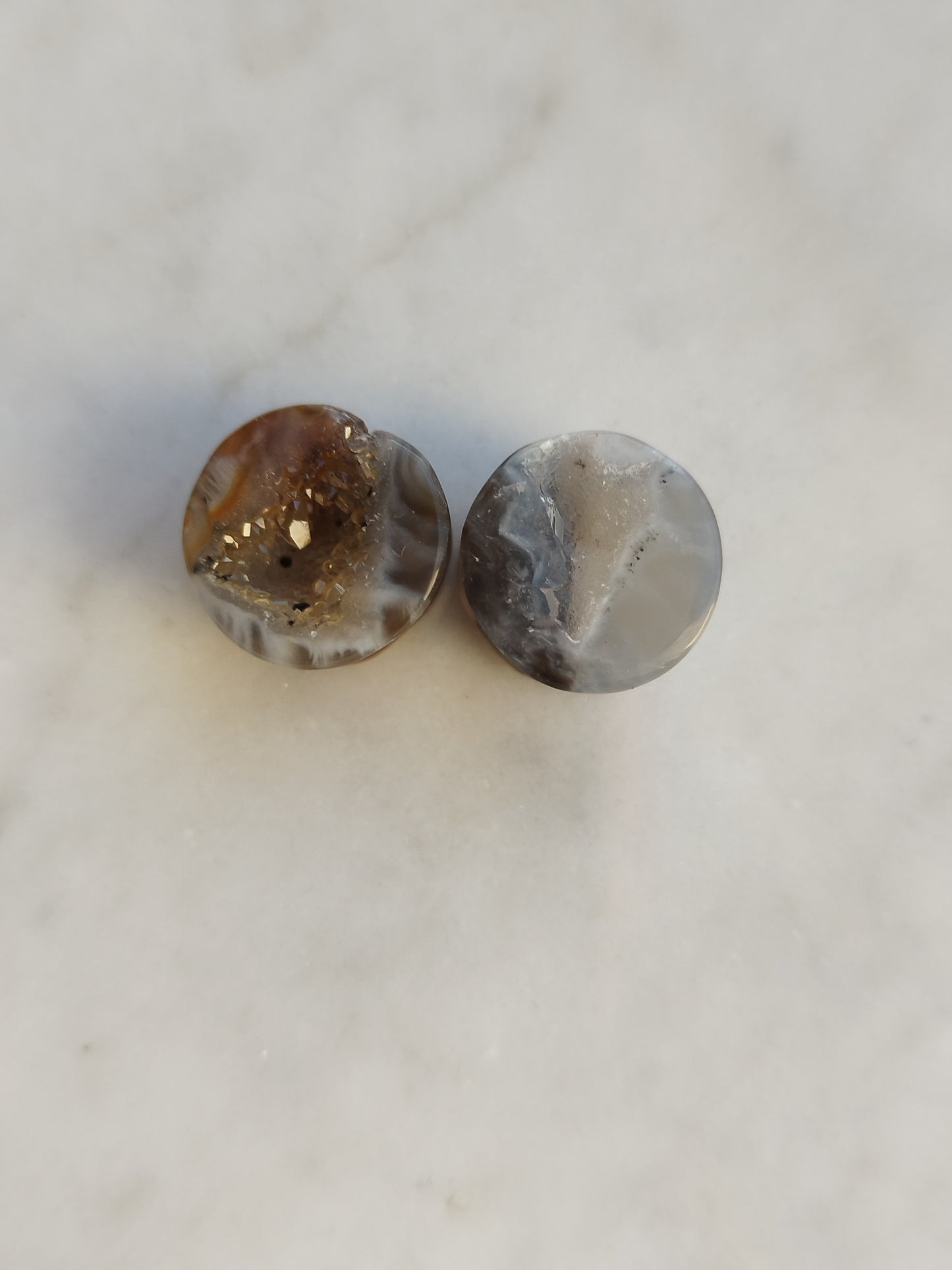 1/2" Mismatched Geode Plugs