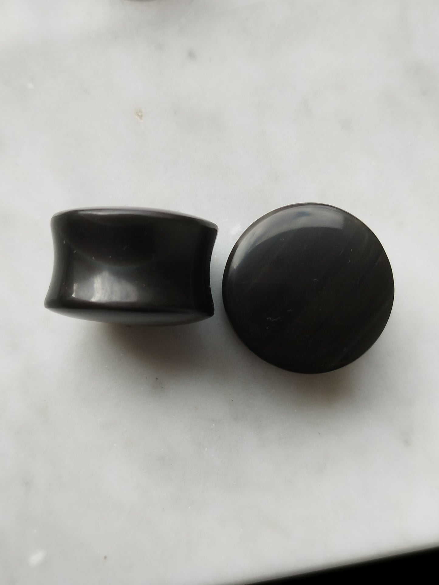 7/8" Rainbow Obsidian Plugs