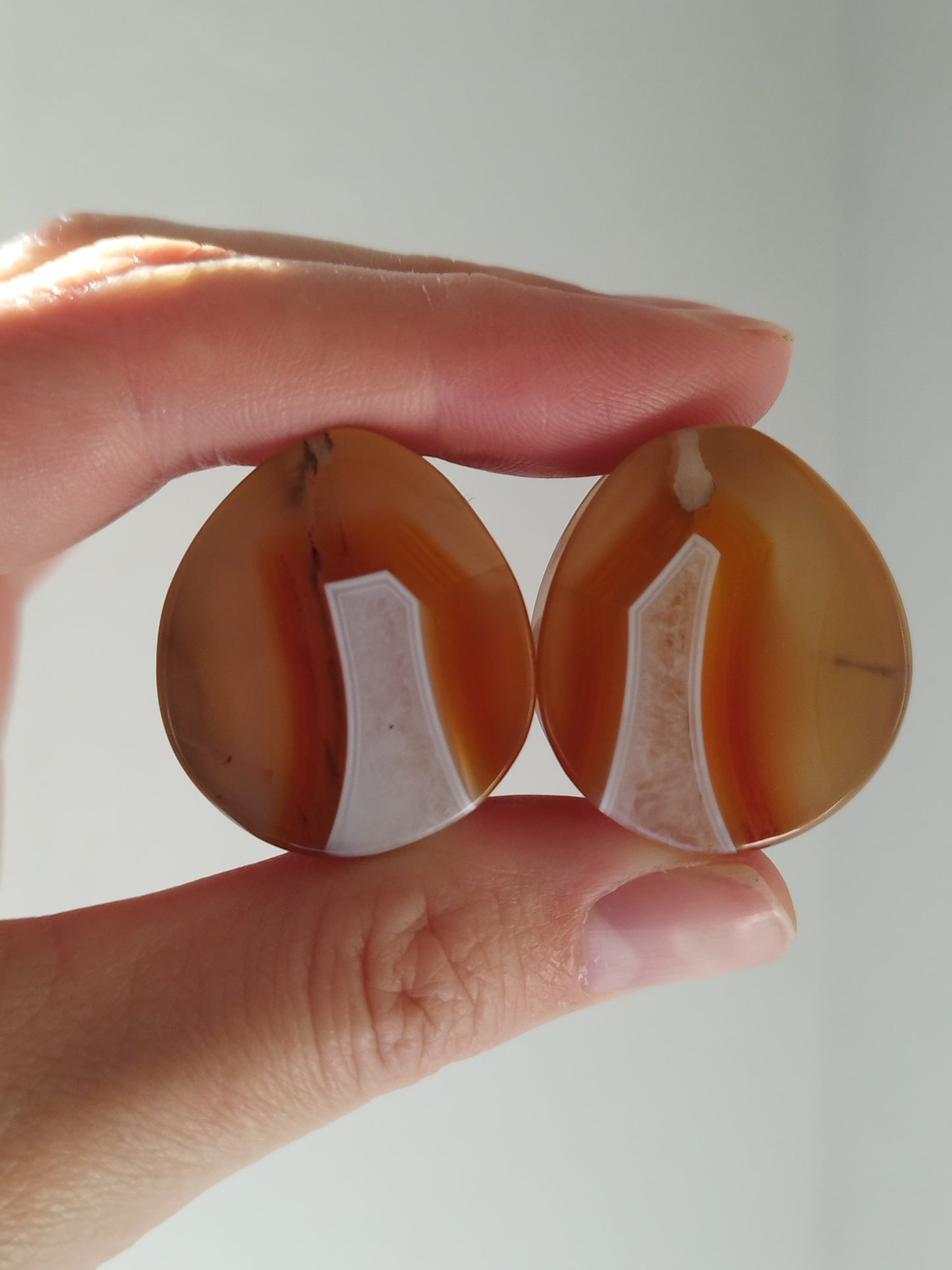 1 Inch Malawi Agate Plugs