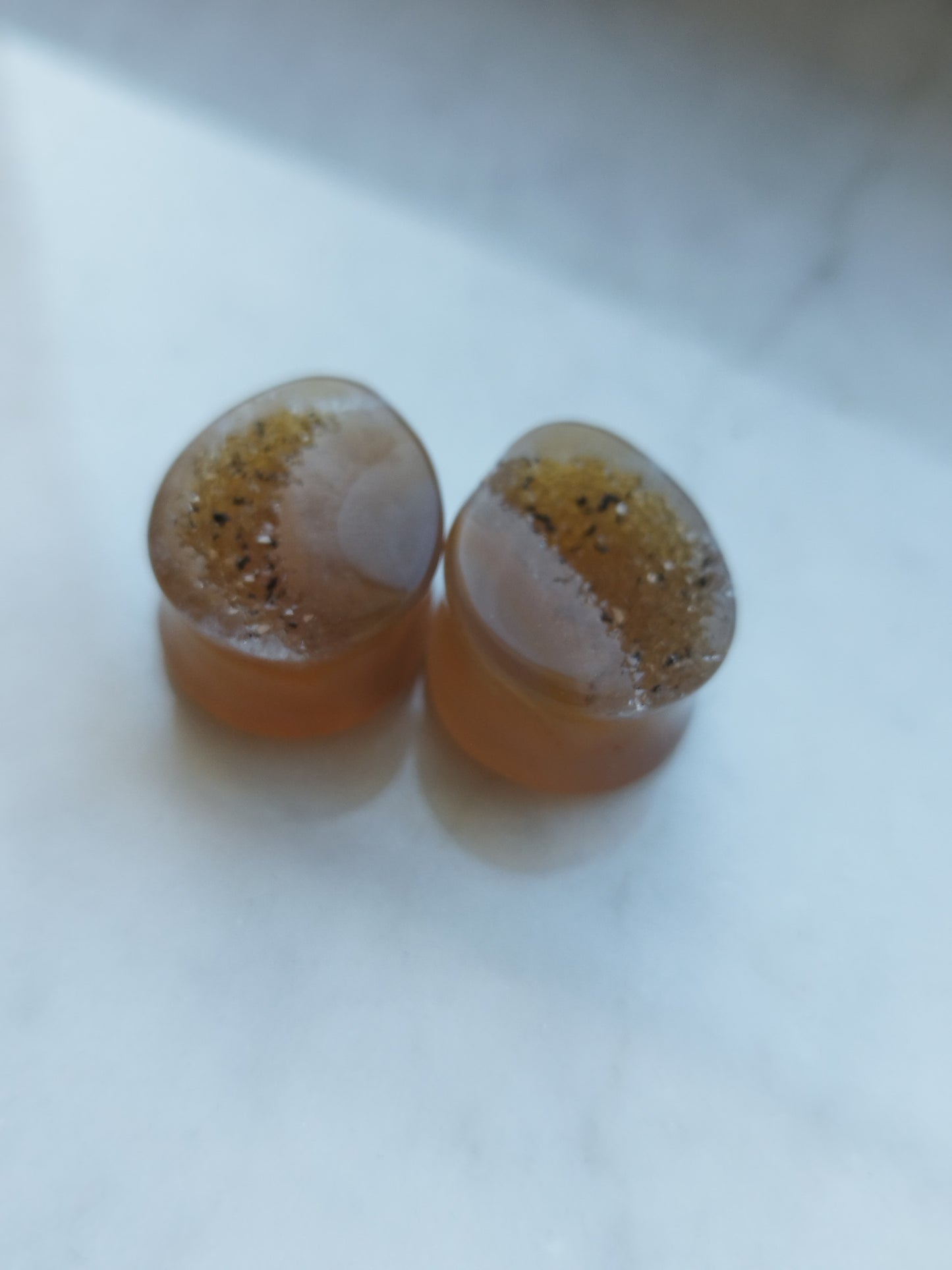 3/4" Agate Geode Plugs