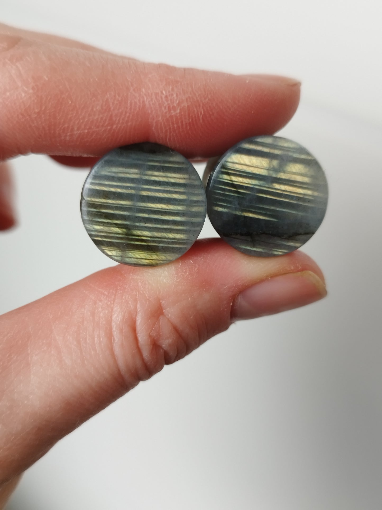 5/8" Striped Labradorite Plugs