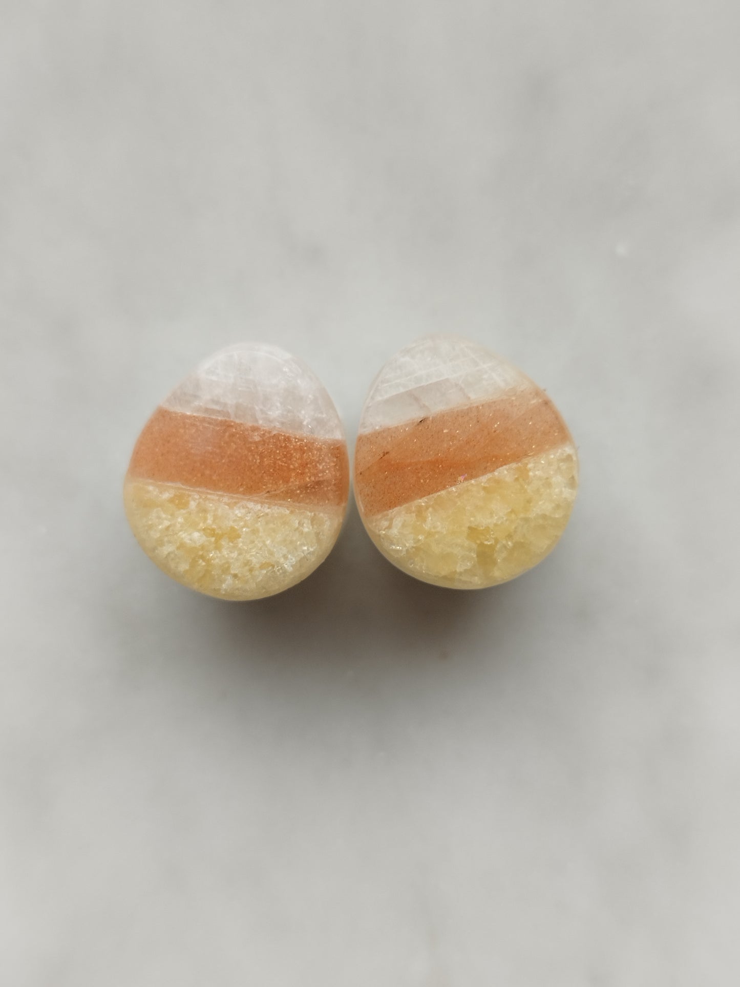 1/2" Candy Corn Teardrop Plugs