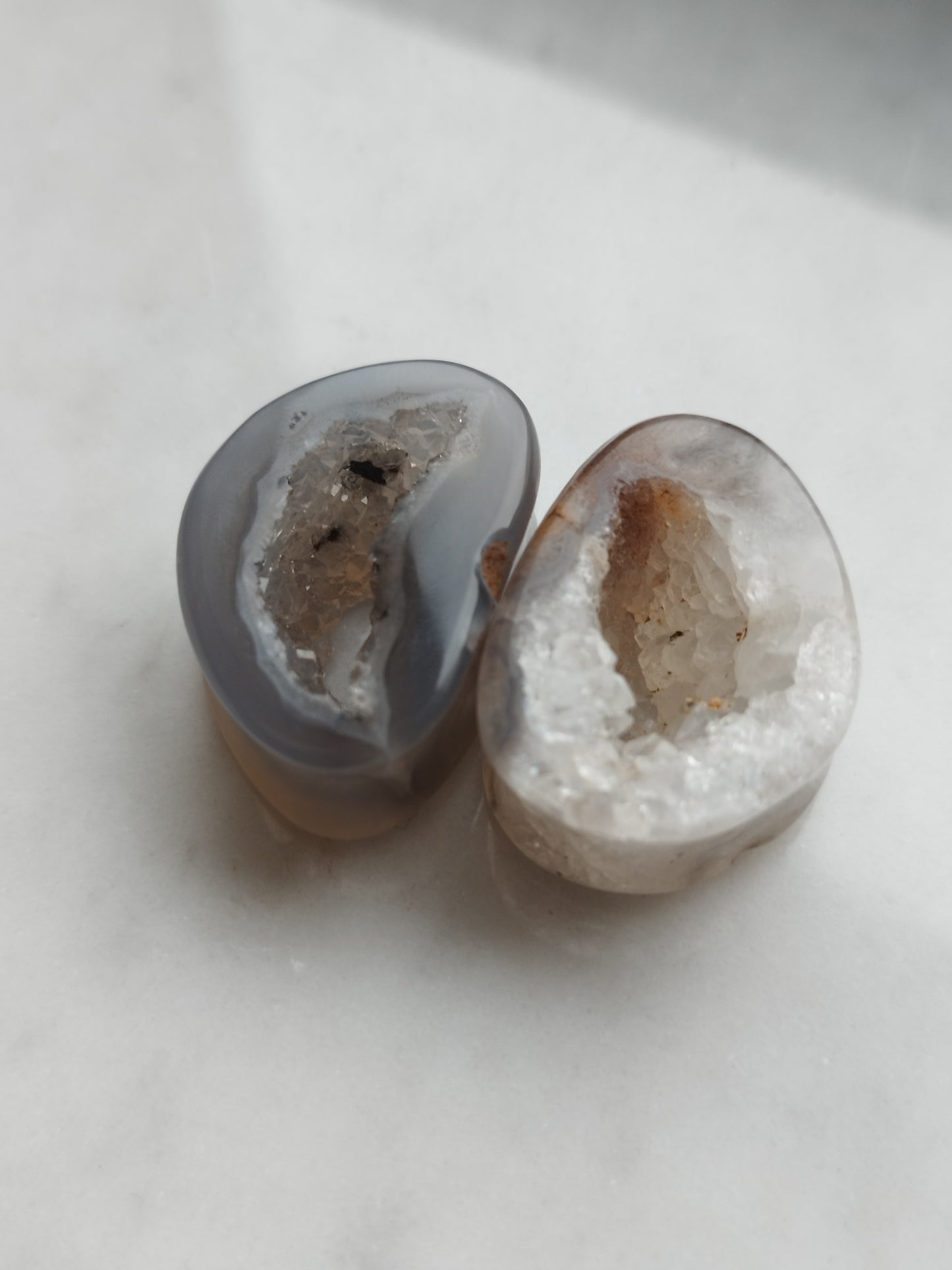 1" Mismatched Agate Geode Plugs