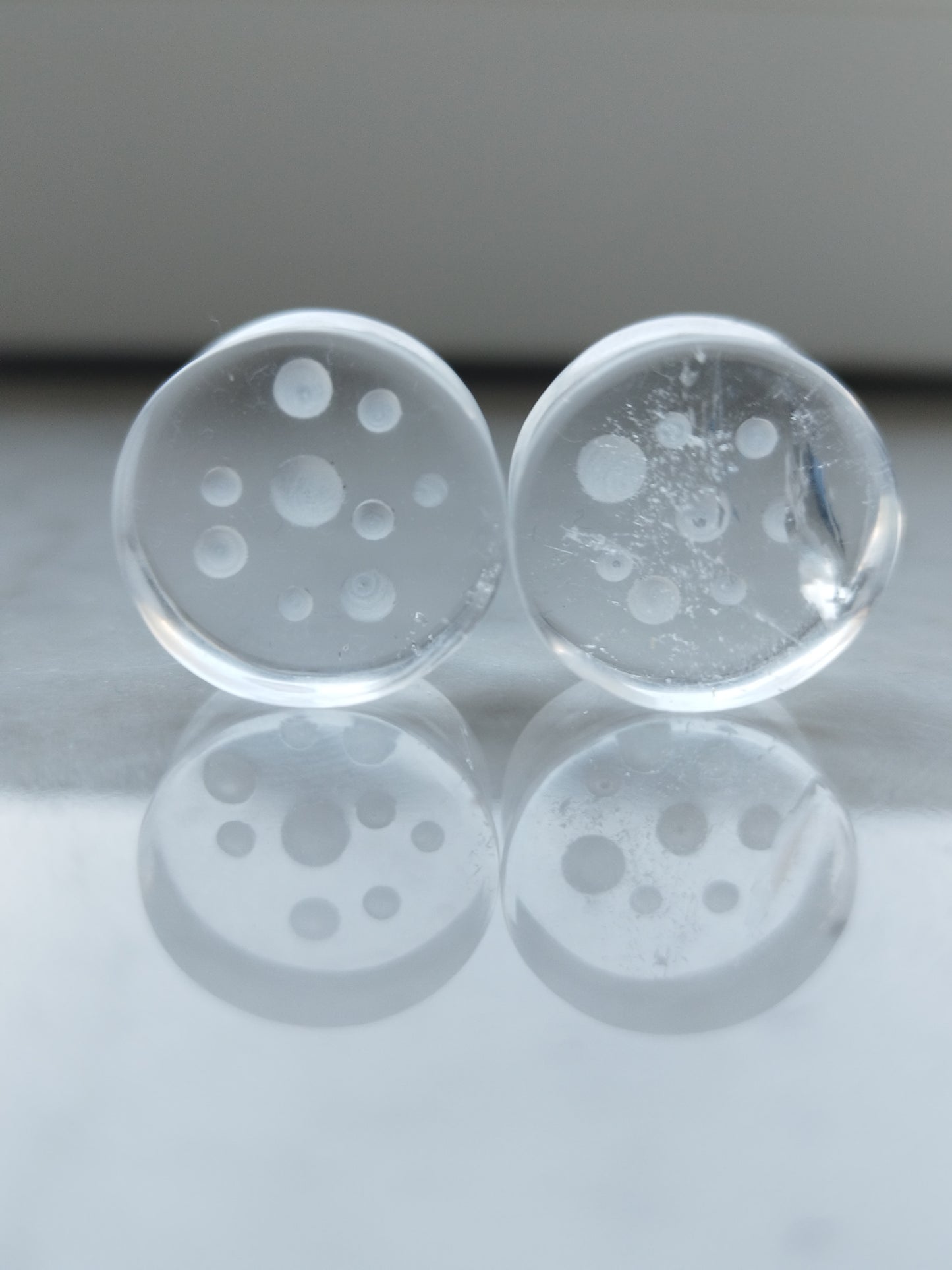 3/4" Quartz Bubble Plugs - aeoplugs