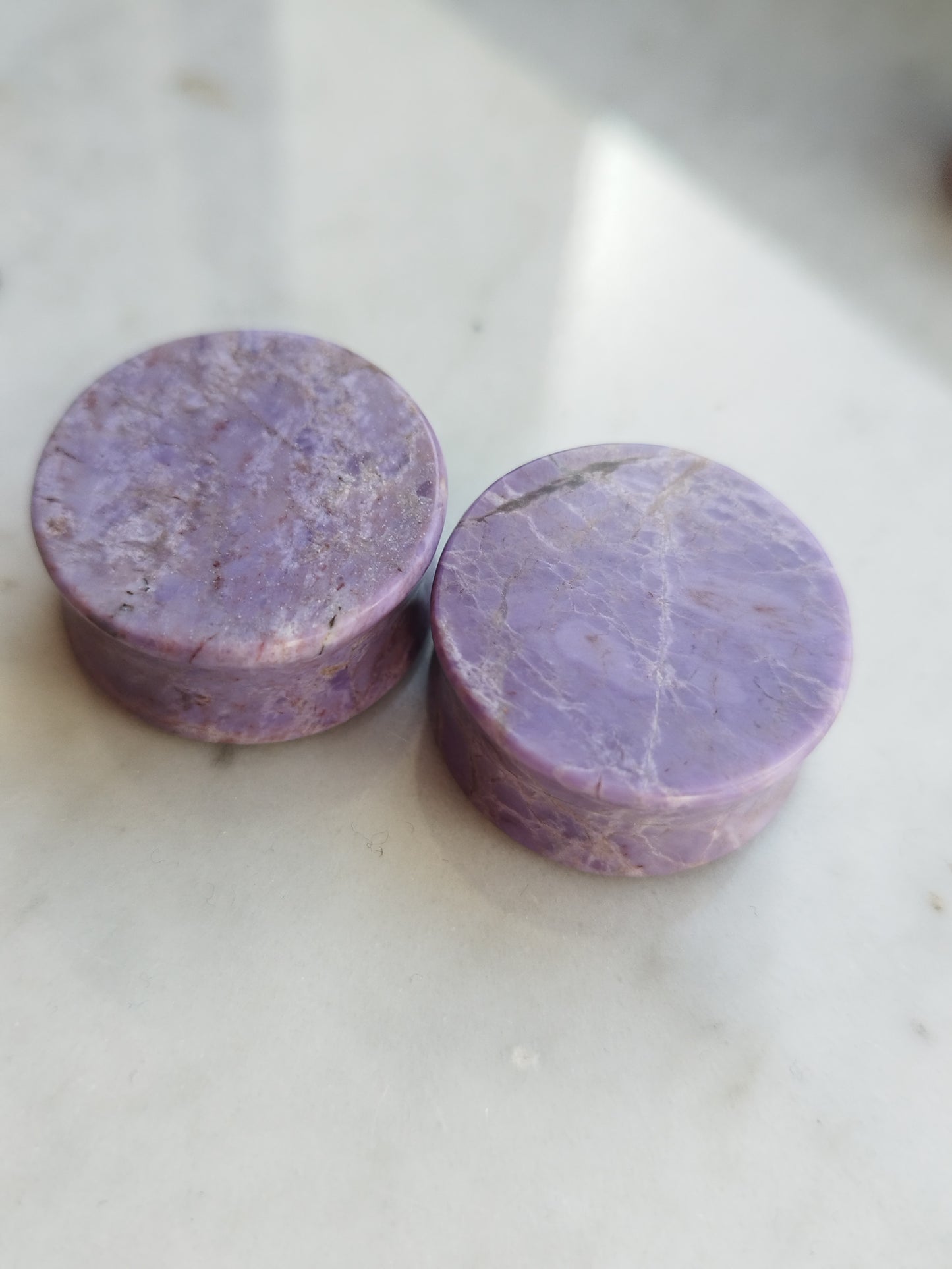 1" Purple Jadeite Plugs - aeoplugs